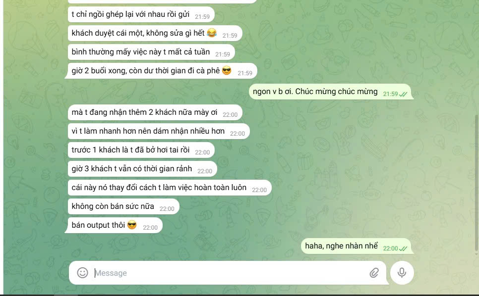 Feedback học viên - hợp đồng agency 15 triệu trong 2 buổi