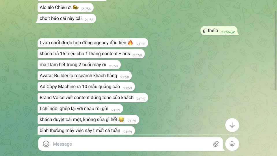 Feedback học viên - hợp đồng agency đầu tiên 15 triệu